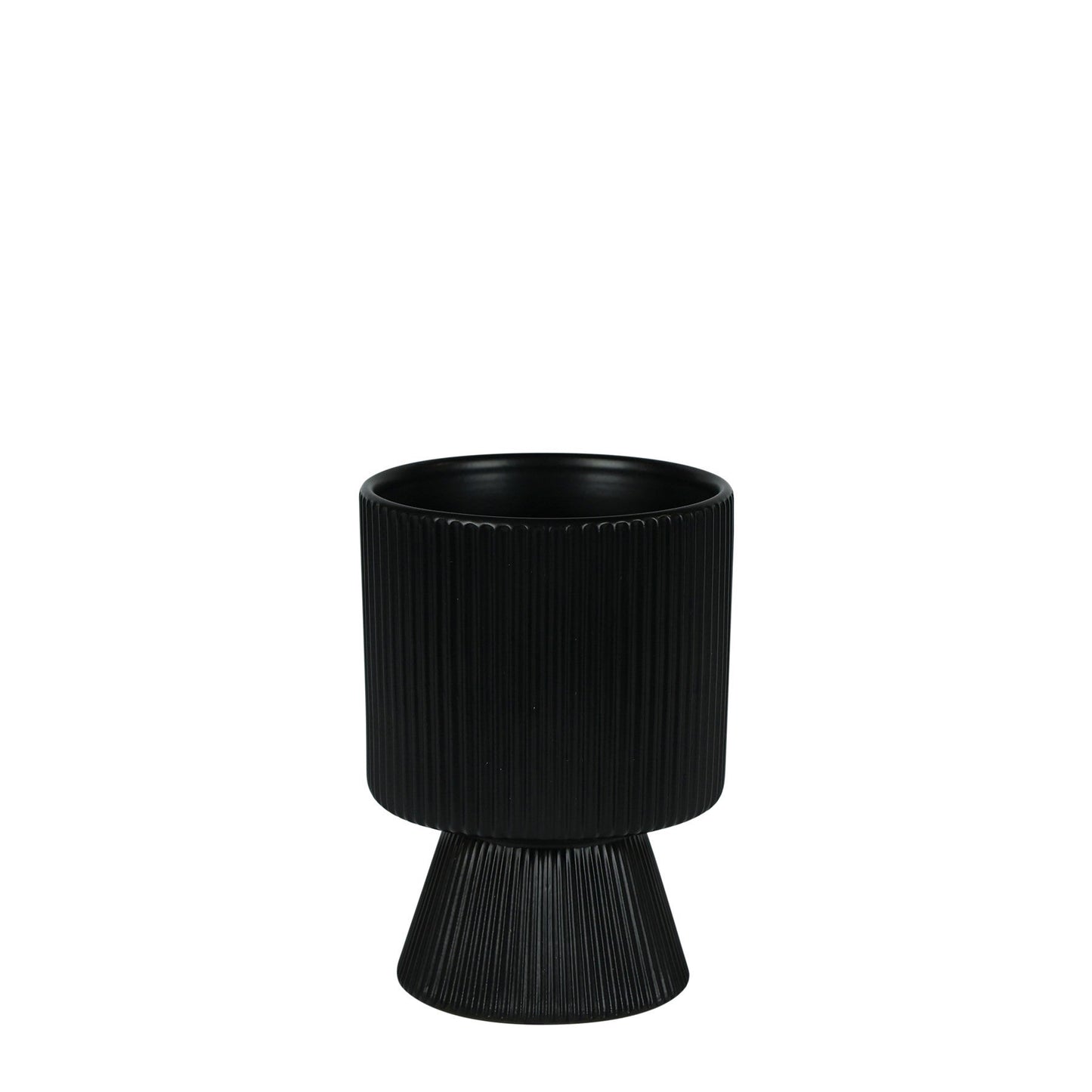 Matt Black Hortus Oslo Pot (11.5x16cm)