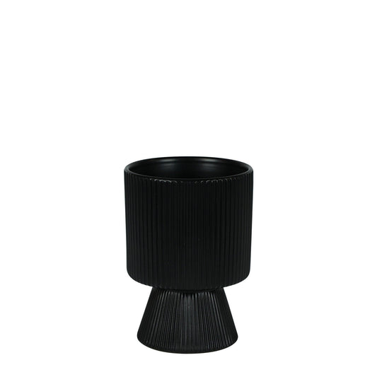 Matt Black Hortus Oslo Pot (11.5x16cm)