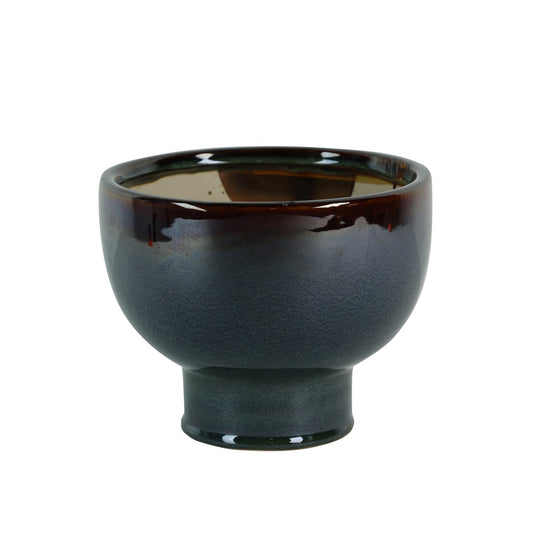 Hortus Brown/Blue/Green Botany Bowl (16cm H x 20cm Dia)