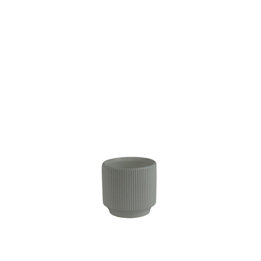 Hortus Matt White Tokyo Pot (12cm H x 13cm Dia)