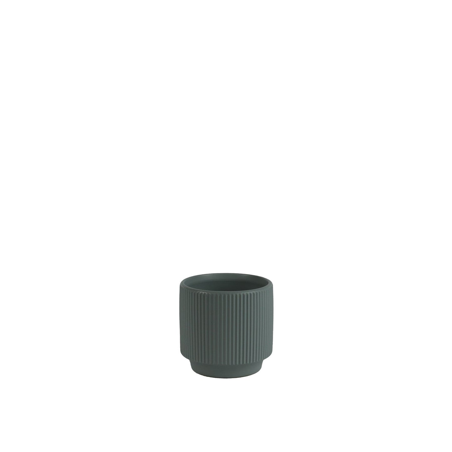 Matt Grey Hortus Tokyo Pot (13x12cm)