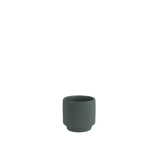 Matt Grey Hortus Tokyo Pot (13x12cm)