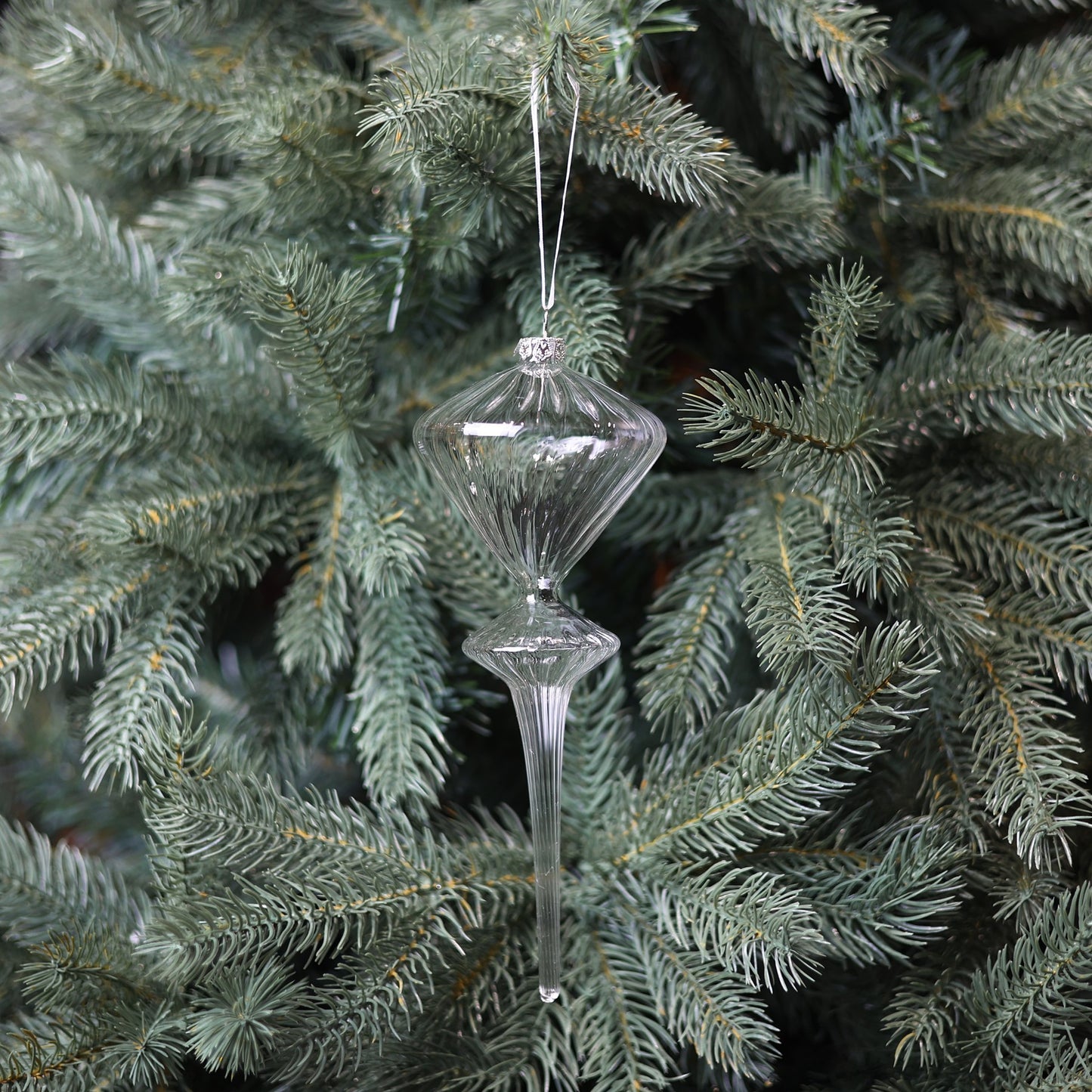 Clear Glass Siano Finial