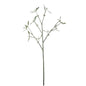 Artificial mistletoe branch with green leaves and white berries for holiday home decor
