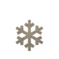 Gold Glitter Snowflake Hanging Decoration (25cm)