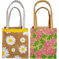 Colourful Daisy &amp; Posy Jute Plant Bags (8 Bags)