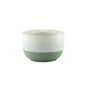 Hortus Green and White Stoneware Pot (14cm H x 21cm Dia)
