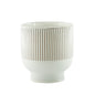 Hortus Cream Toulon Stoneware Pot (18cm H x 16.5cm Dia)