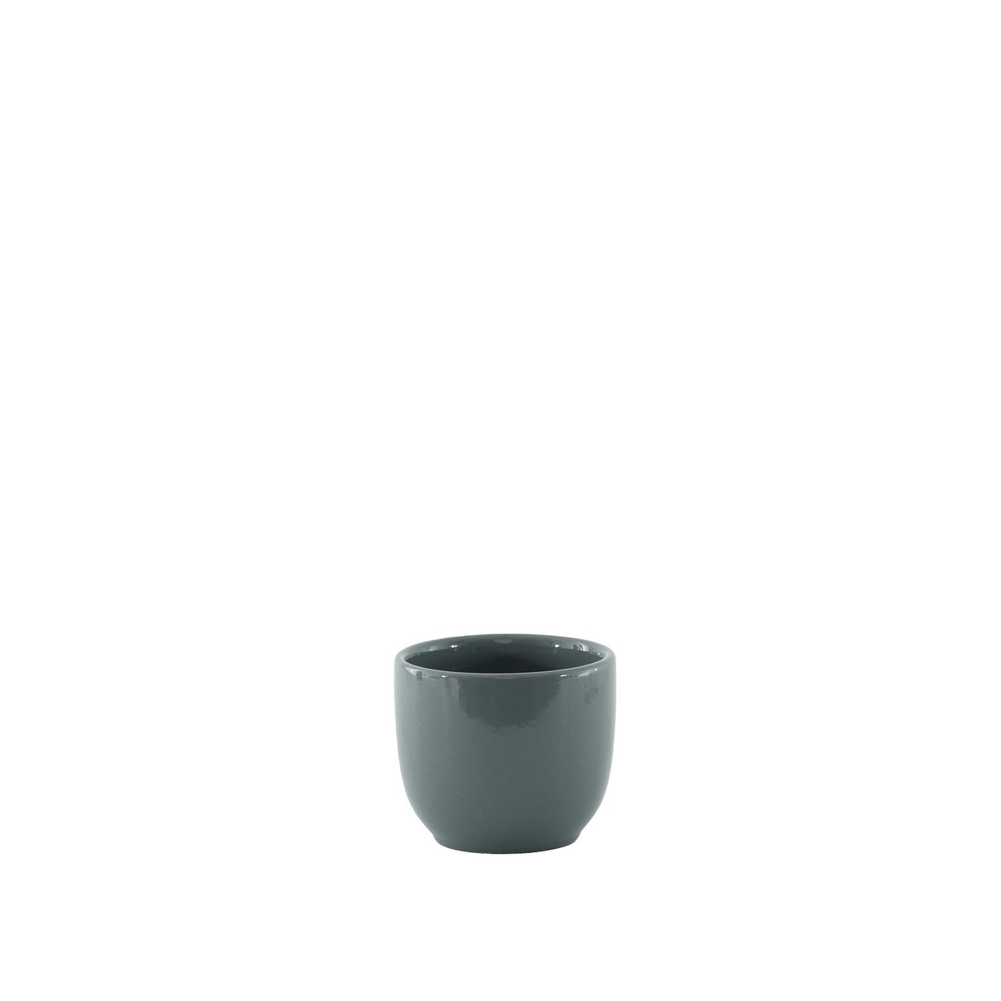 Glossy Grey Hortus Cairo Pot (8x7cm)