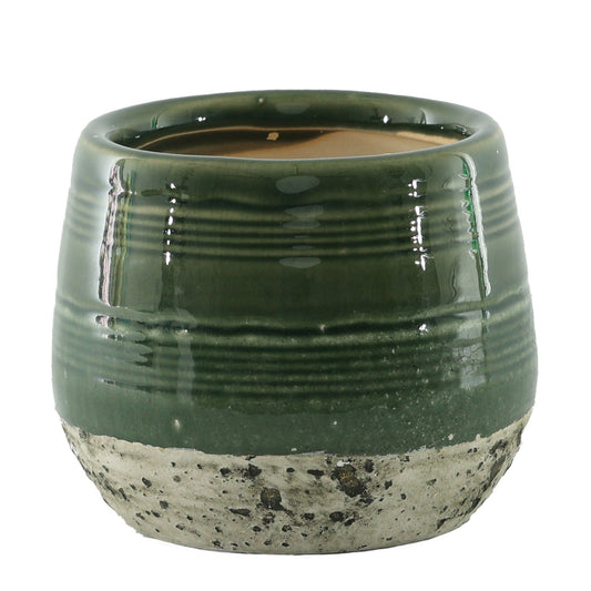 Green Hortus Sydney Reactive Glaze Pot (22 x 22.5cm)