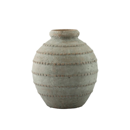 Hortus Gold Coast Washed Terracotta Squat Vase (26cm)