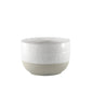 Hortus Grey and White Bordeaux Stoneware Pot (14cm H x 21cm Dia)