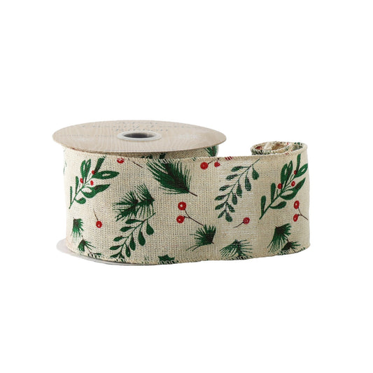 Discover the Natural Hessian Ribbon (63mm) at Bristow Direct