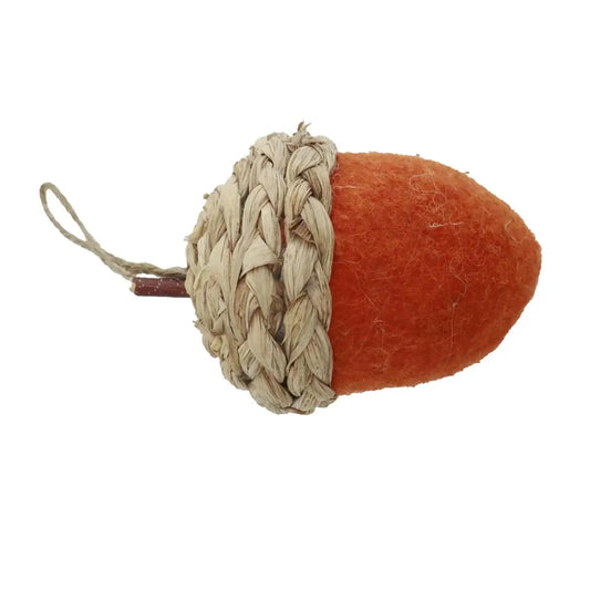 Orange Acorn Ornament (10cm)