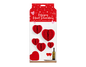 Pack of 5 Valentines Honeycomb Hanging Heart Deocration