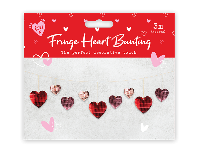 Valentines Foil Heart Bunting (3m)