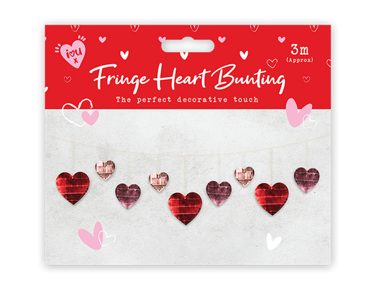 Valentines Foil Heart Bunting (3m)