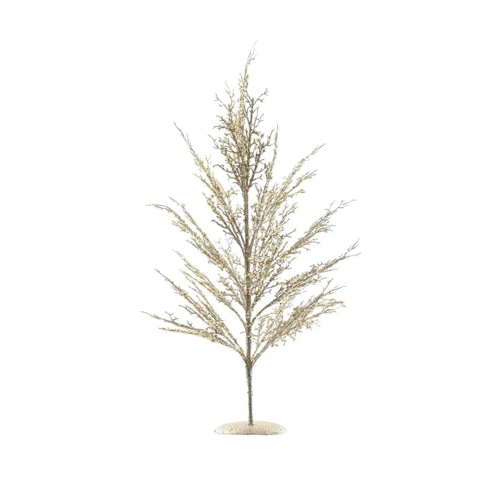 Discover the Gold Glitter and Beaded Tree (55cm)  at Bristow Direct