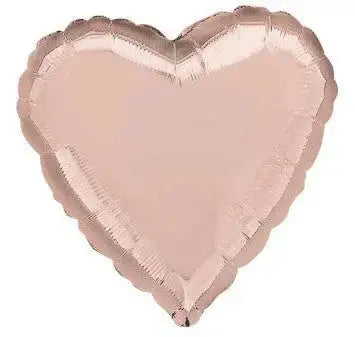 Rose gold heart-shaped foil balloon for party decoration or gift