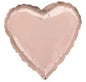 Rose gold heart-shaped foil balloon for party decoration or gift