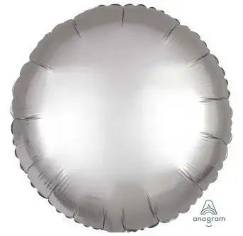 Platinum Silver Circle Balloon (18 Inch)