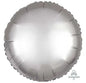 Platinum Silver Circle Balloon (18 Inch)