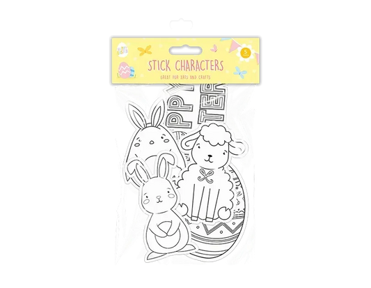 Pack of 5 Easter Stick Characters