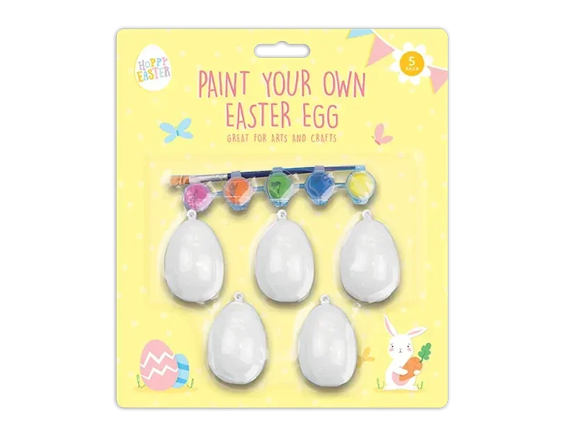Pack of 5 Paint Your Own Egg Decoration