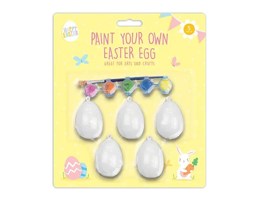 Pack of 5 Paint Your Own Egg Decoration