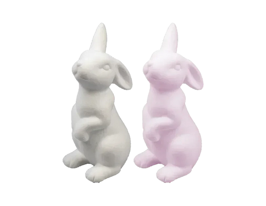 Flocked Bunny Ornament