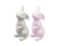 Flocked Bunny Ornament