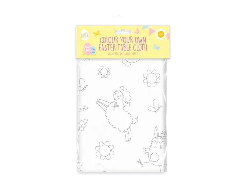 Colour Your Own Easter Table Cloth
