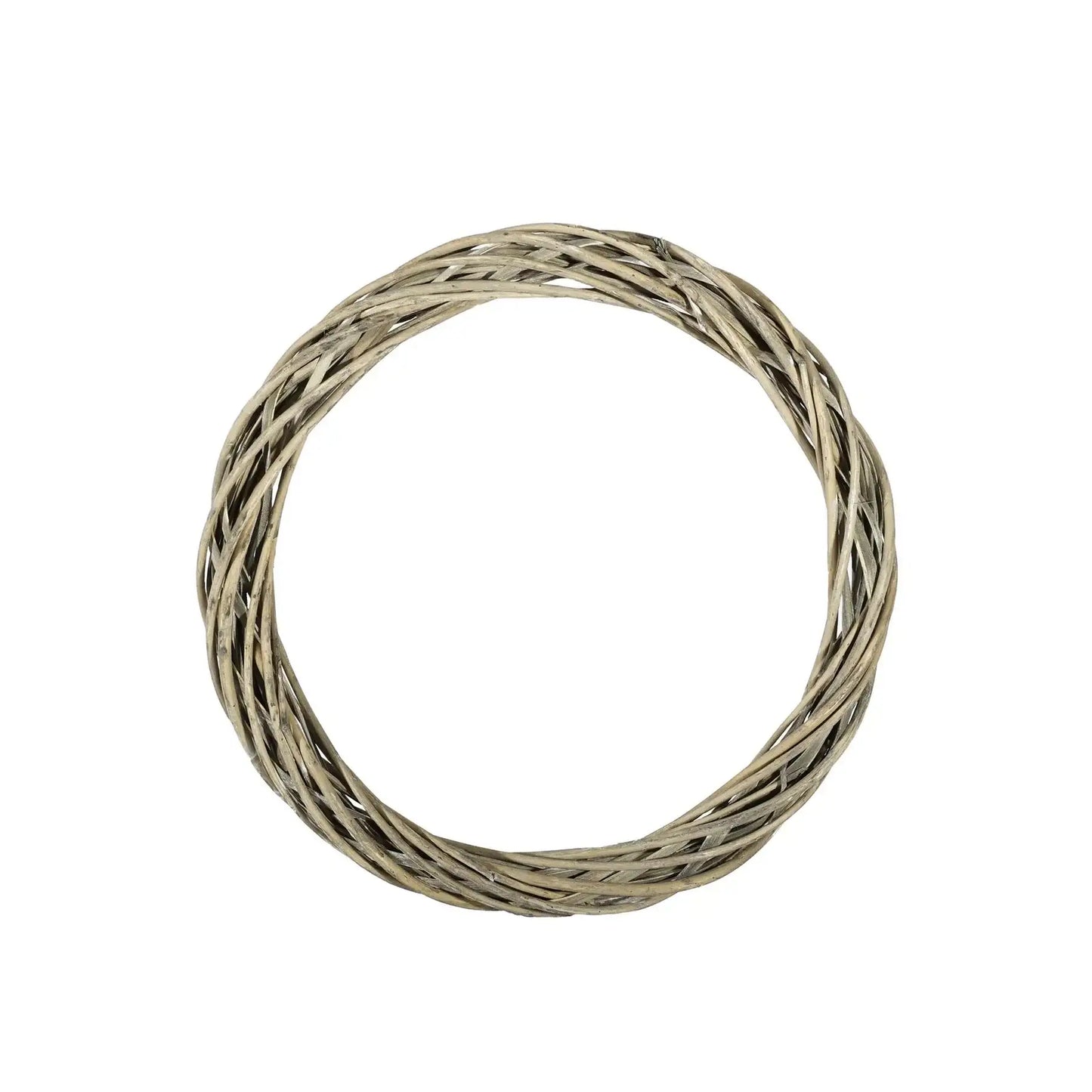 Grey Unpeeled Willow Ring with White Wash (40cm)