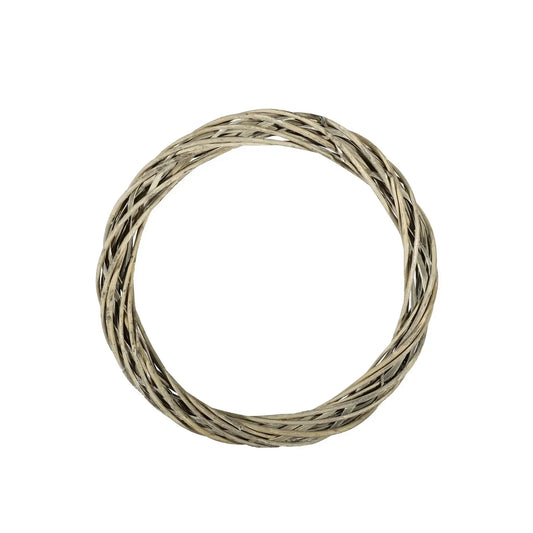 Grey Unpeeled Willow Ring with White Wash (40cm)