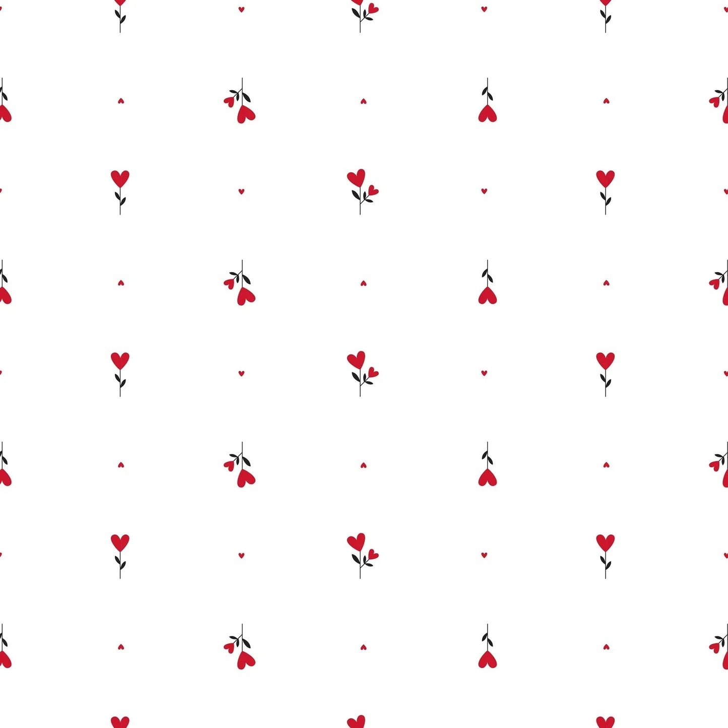 Flower Hearts Red Film (100mx80cm)