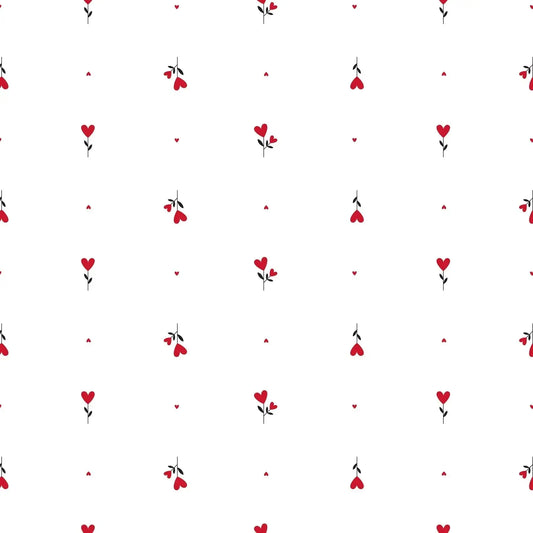 Flower Hearts Red Film (100mx80cm)