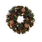 Discover the Natural Christmas Wreath with Gold Baubles (30cm) at Bristow Direct