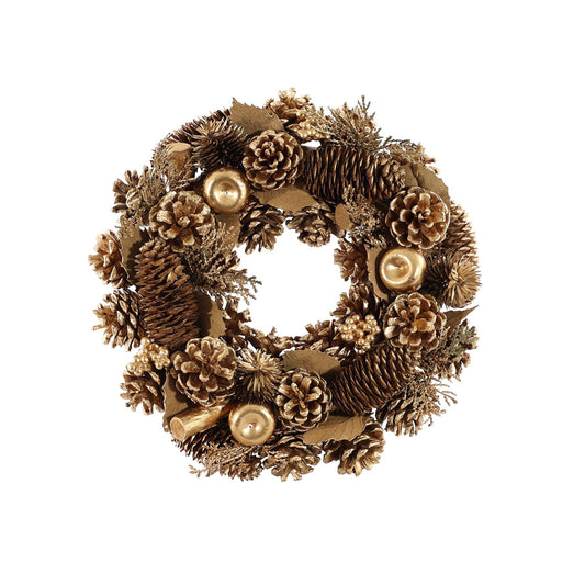 Discover the Gold Cone  Apple Berry Christmas Wreath (30cm) at Bristow Direct