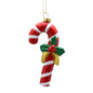 Discover the Red White Candy Cane with Holly Hanging Ornament (12cm) at Bristow Direct