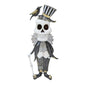 Halloween Metal Skeleton with Crow (56cm)