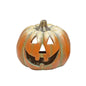 Smiling ceramic jack-o'-lantern pumpkin decoration for Halloween home décor