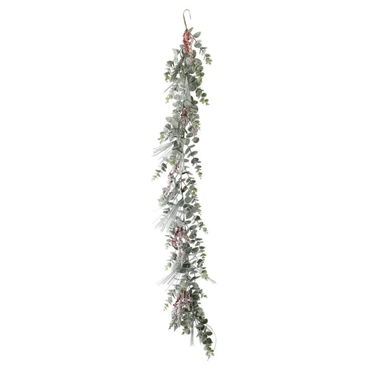 Snowy Eucalyptus and Berry Garland (183cm)