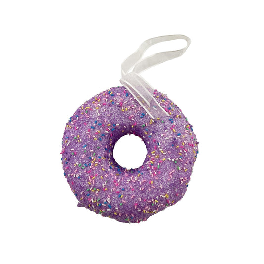 Discover the Lilac Glitter Donut Hanging Decoration (15cm) at Bristow Direct