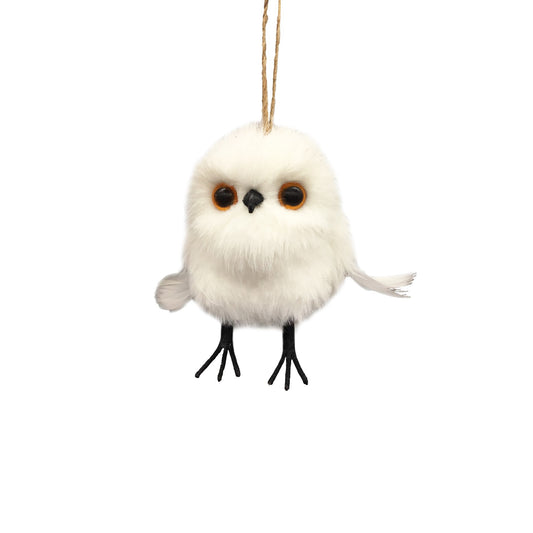 Discover the White Owl Hanging Decoration (10cm) at Bristow Direct