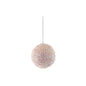 Pink Pastel Sparkle Bauble (10cm)