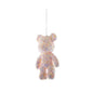 Discover the Pink Pastel Sparkle Teddy Bear Hanging Decoration (H17cm) at Bristow Direct