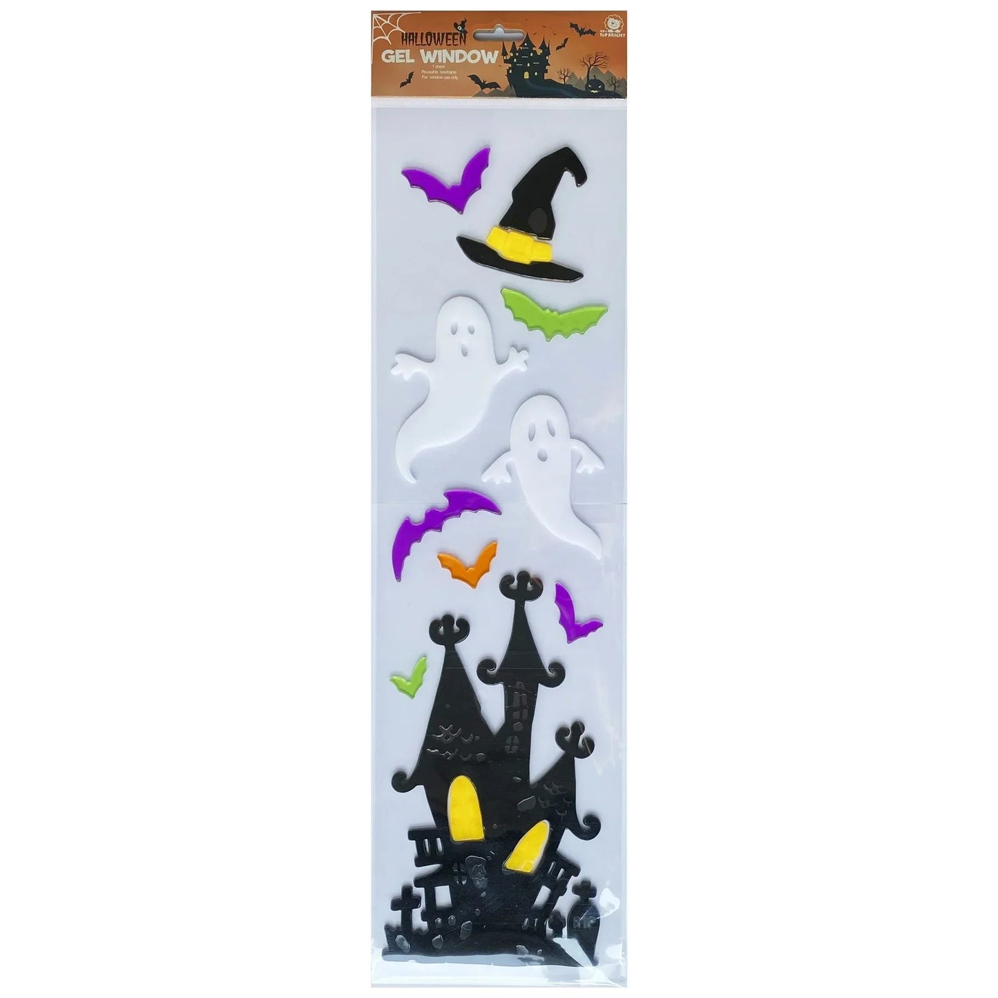 Spooky Haunted House Gel Stickers