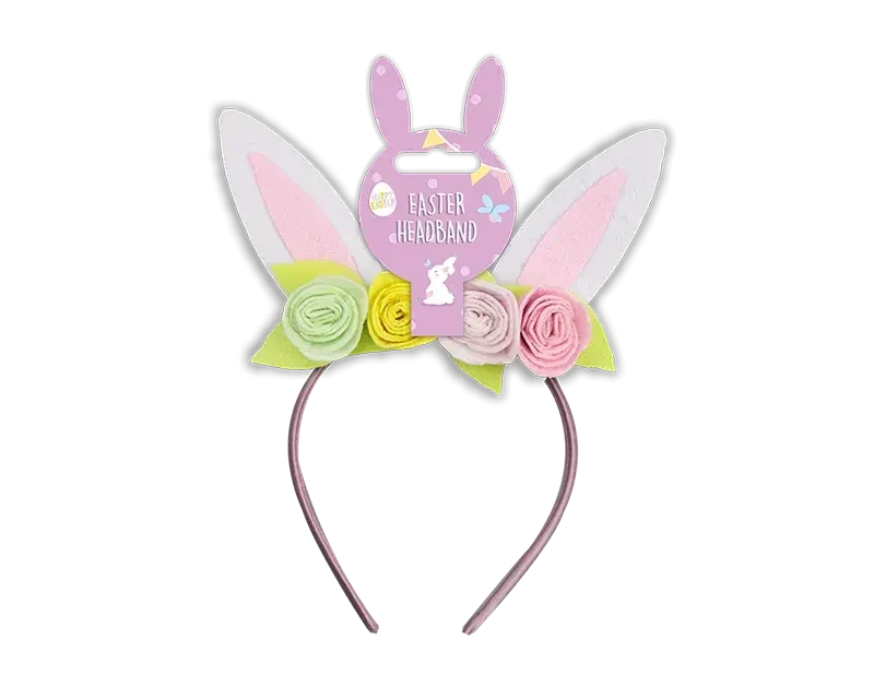 Bunny Ears Flower Headband