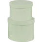 Set of 2 Hat Boxes - Green