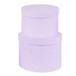 Set of 2 Hat Boxes - Lilac